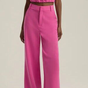 FAVORITE DAUGHTER The Jones Wide Leg Pant Flamingo Pink - NEW w TAGS - Sz 6 $248